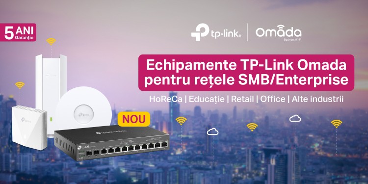 TP-Link extinde gama Omada pentru segmentul SMB/Enterprise prin lansarea noilor echipamente Access-Point Wi-Fi 6 împreună cu primul router 3-în-1 VPN Gigabit Multi-WAN