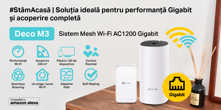 Deco M3 | Sistem Mesh Wi-Fi Gigabit AC1200