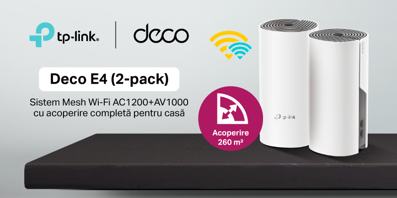 Review Deco E4 | Sistem Mesh Wi-Fi AC1200 cu acoperire completă pentru casă