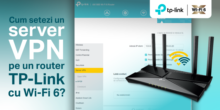 Ghid | Cum îți setezi un server VPN pe routerul TP-Link cu Wi-Fi 6