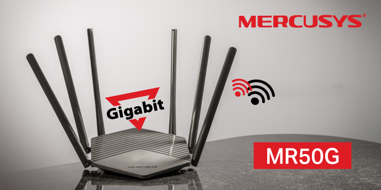 Review Mercusys | Router MR50G Gigabit Dual-Band AC1900