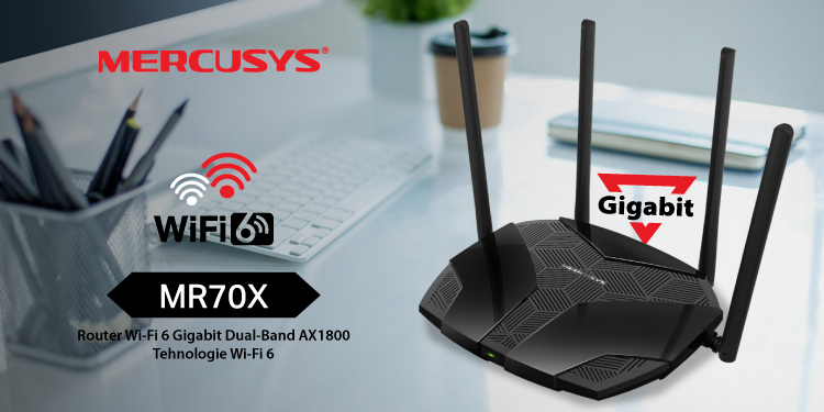 Review | Primul router Mercusys cu tehnologie Wi-Fi 6 | MR70X - Router Wi-Fi 6 Gigabit Dual-Band AX1800 