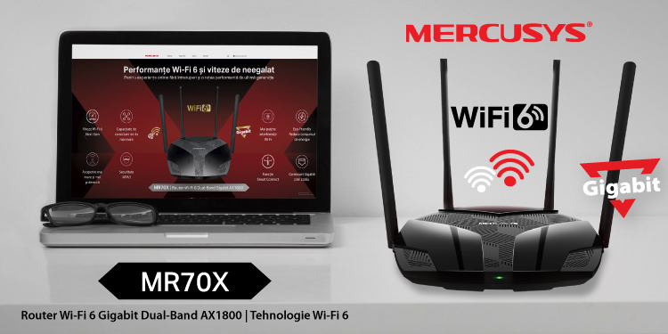 Review Mercusys | Router Wi-Fi 6 Gigabit Dual-Band AX1800 | Tehnologie Wi-Fi 6