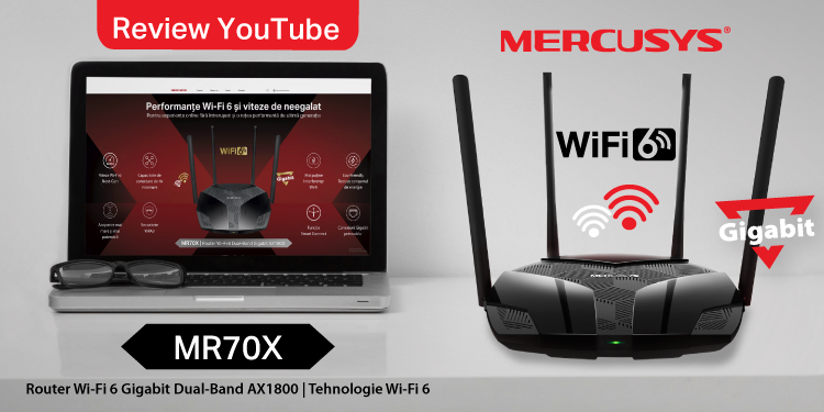 Review MR70X | Primul router Mercusys cu tehnologie Wi-Fi 6 - Router Wi-Fi 6 Gigabit Dual-Band AX1800