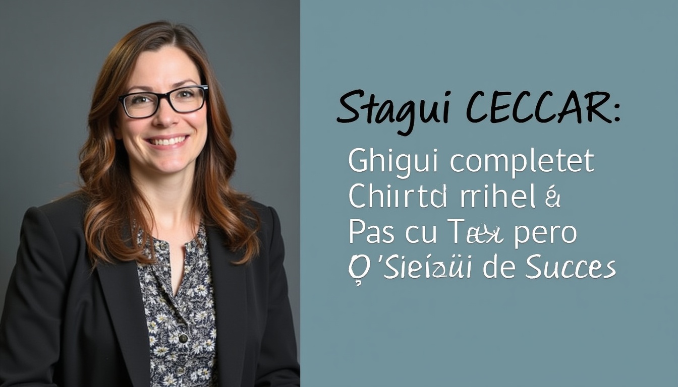 Ghid detaliat pentru stagiu CECCAR, reprezentând etapele spre succes profesional.